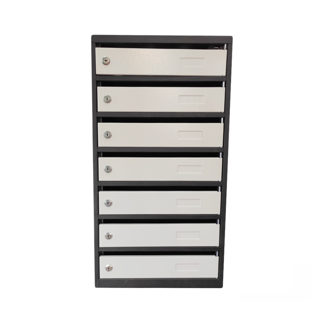 Почтовые ящики для многоквартирного дома, модуль с 4 отделениями, двухцветный металл