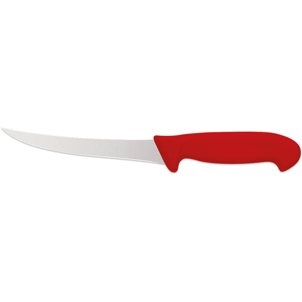 Нож для обвалки, изогнутый, HACCP, красный, L 150 мм