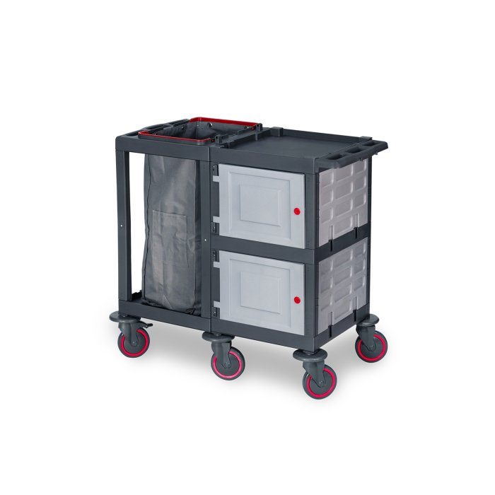Тележка для белья Room Service PROPLUS 109, объем 62,5 л, размер 53 × 80 × 113 см.