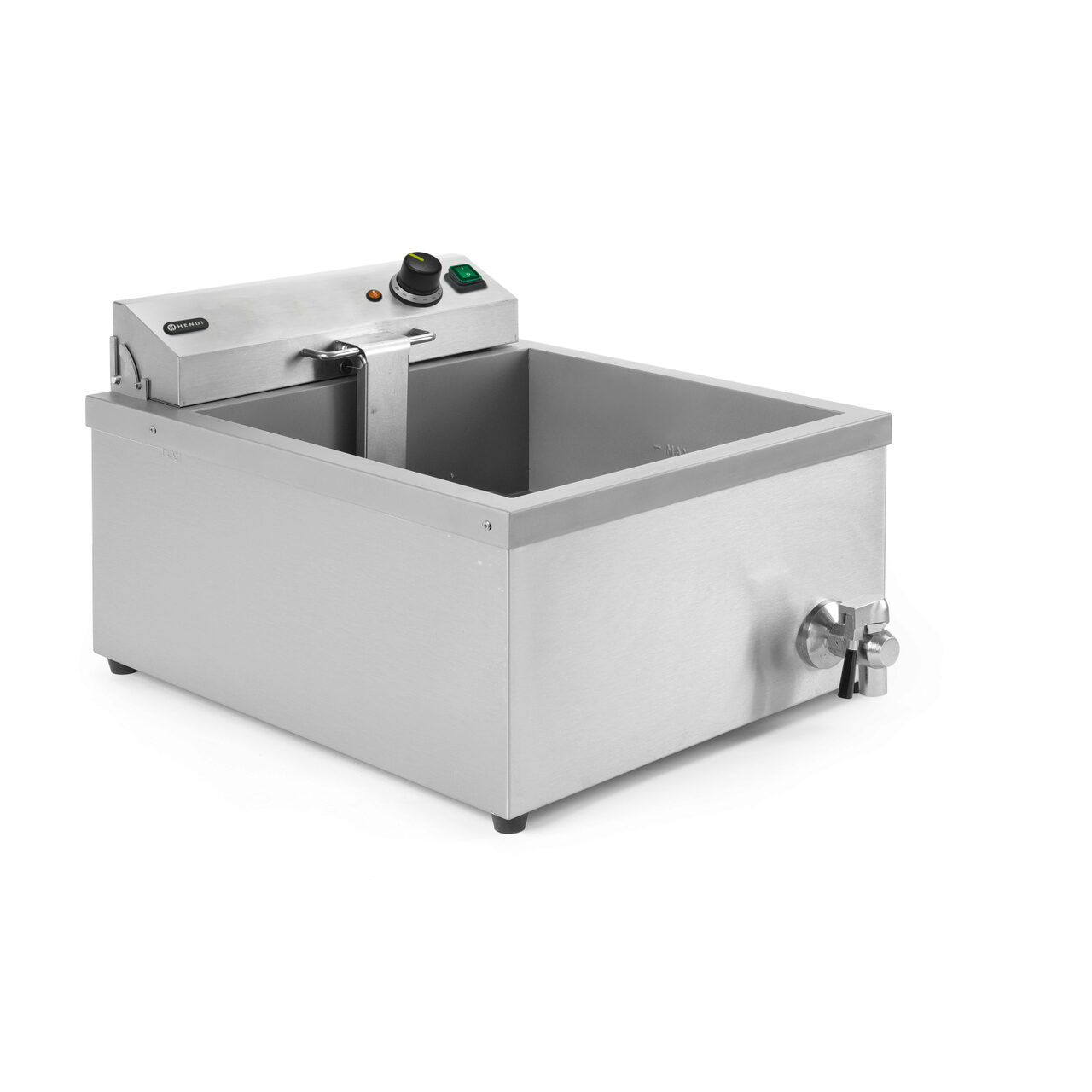 Электрическая фритюрница для пончиков 12 л с краном слива, настольная