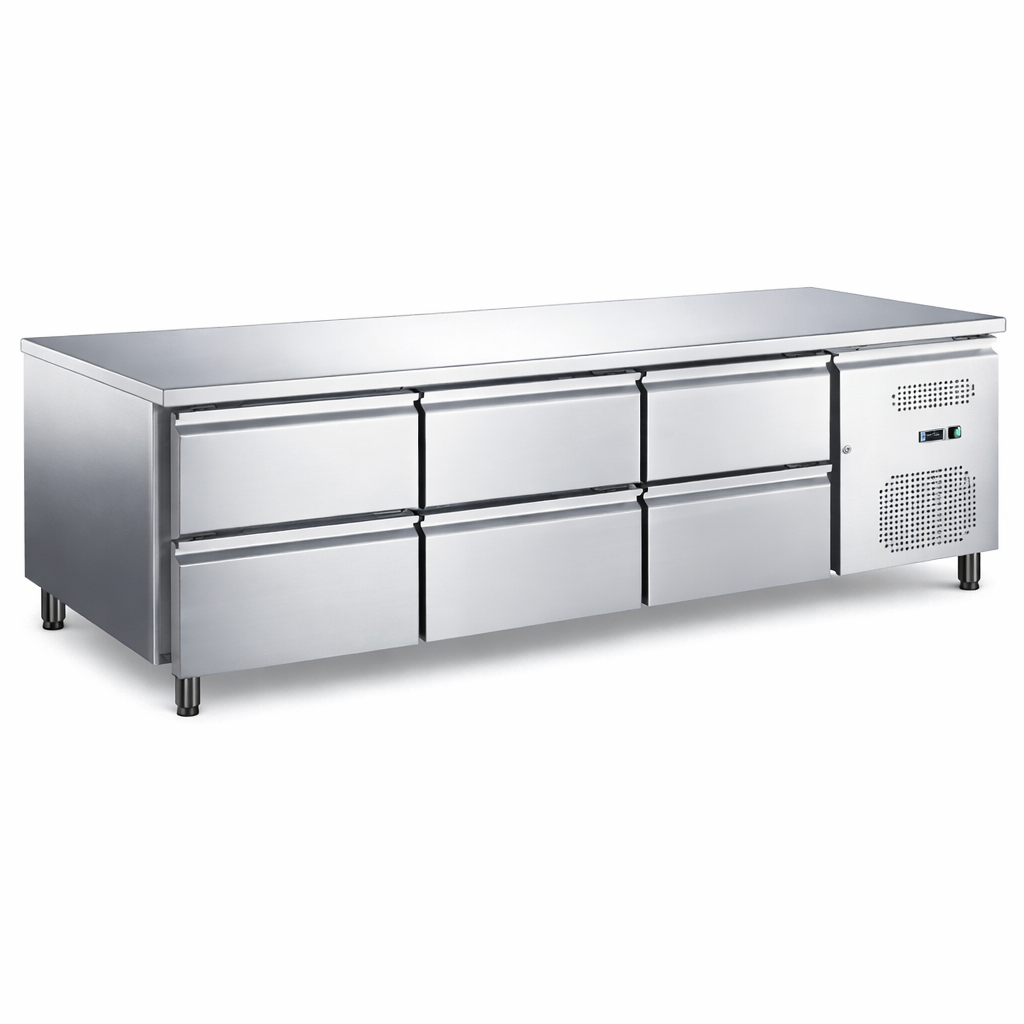 Холодильный стол, 6 секций, Hurakan HKN-GN3TN