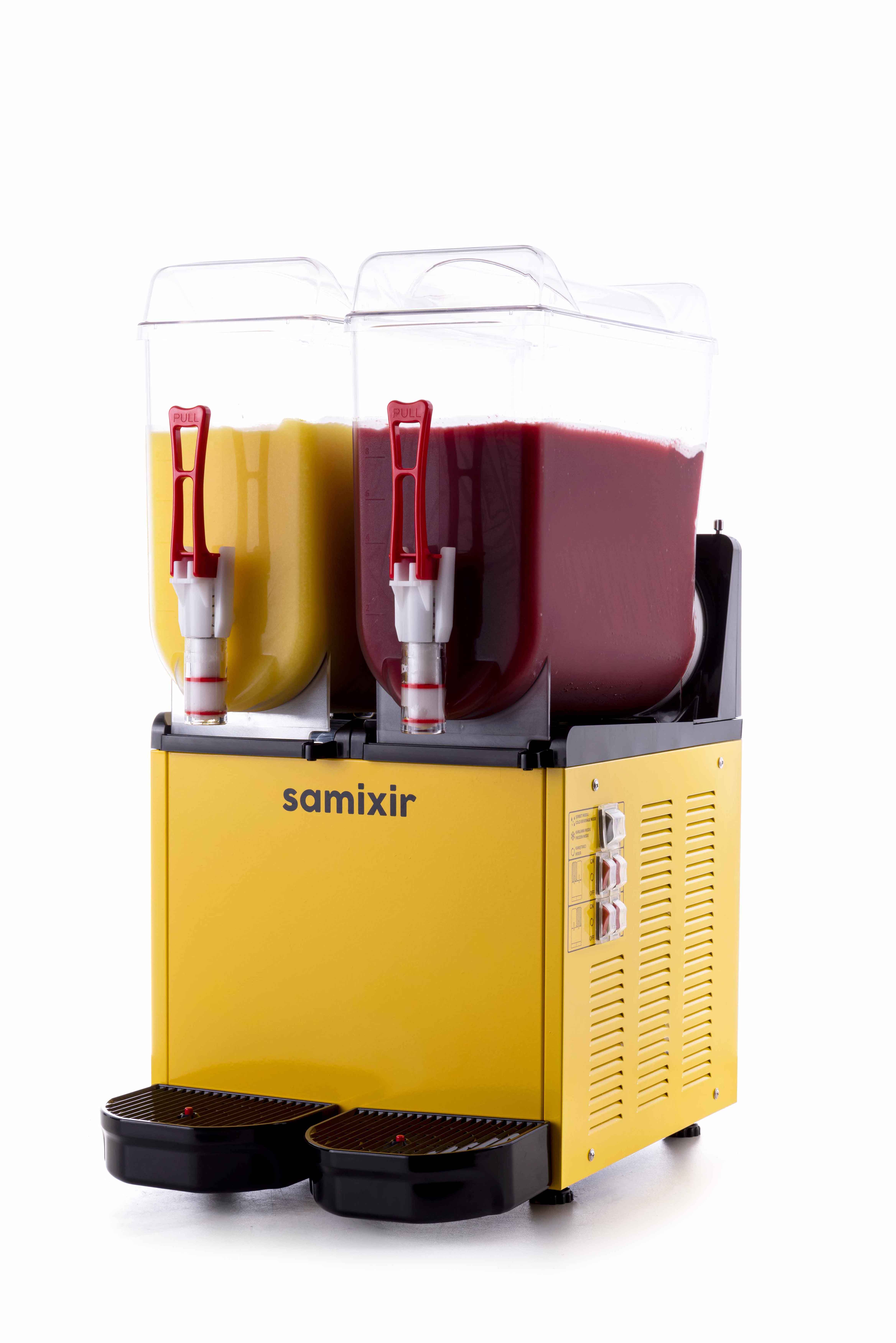 Диспенсер для Холодных Напитков 2x12 l Желтый SLUSH Twin Allure