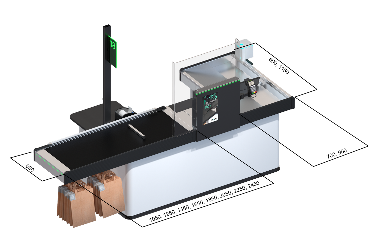 Кассовые столы EVO SELINE