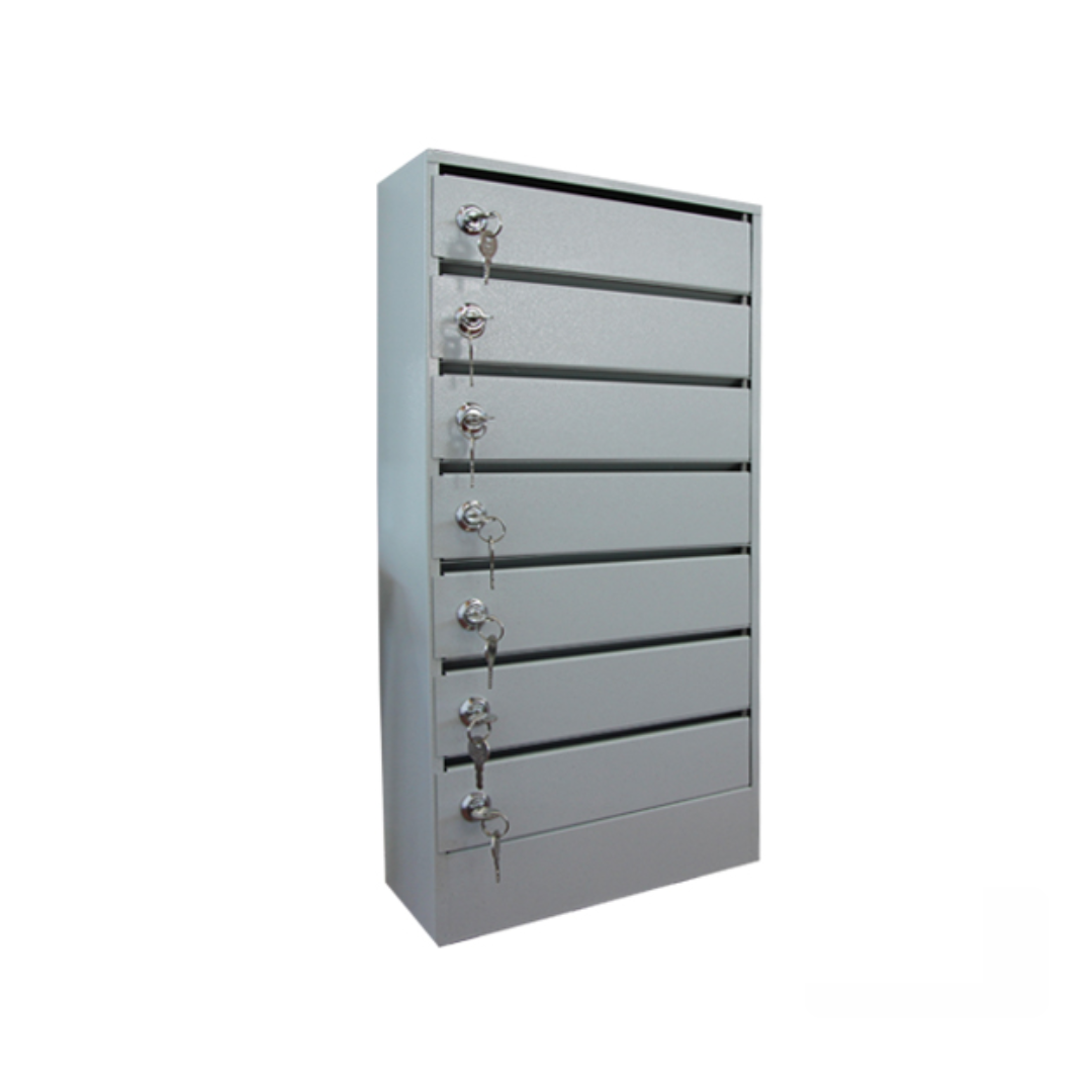 Почтовые ящики для многоквартирного дома, модуль с 4 отделениями, двухцветный металл