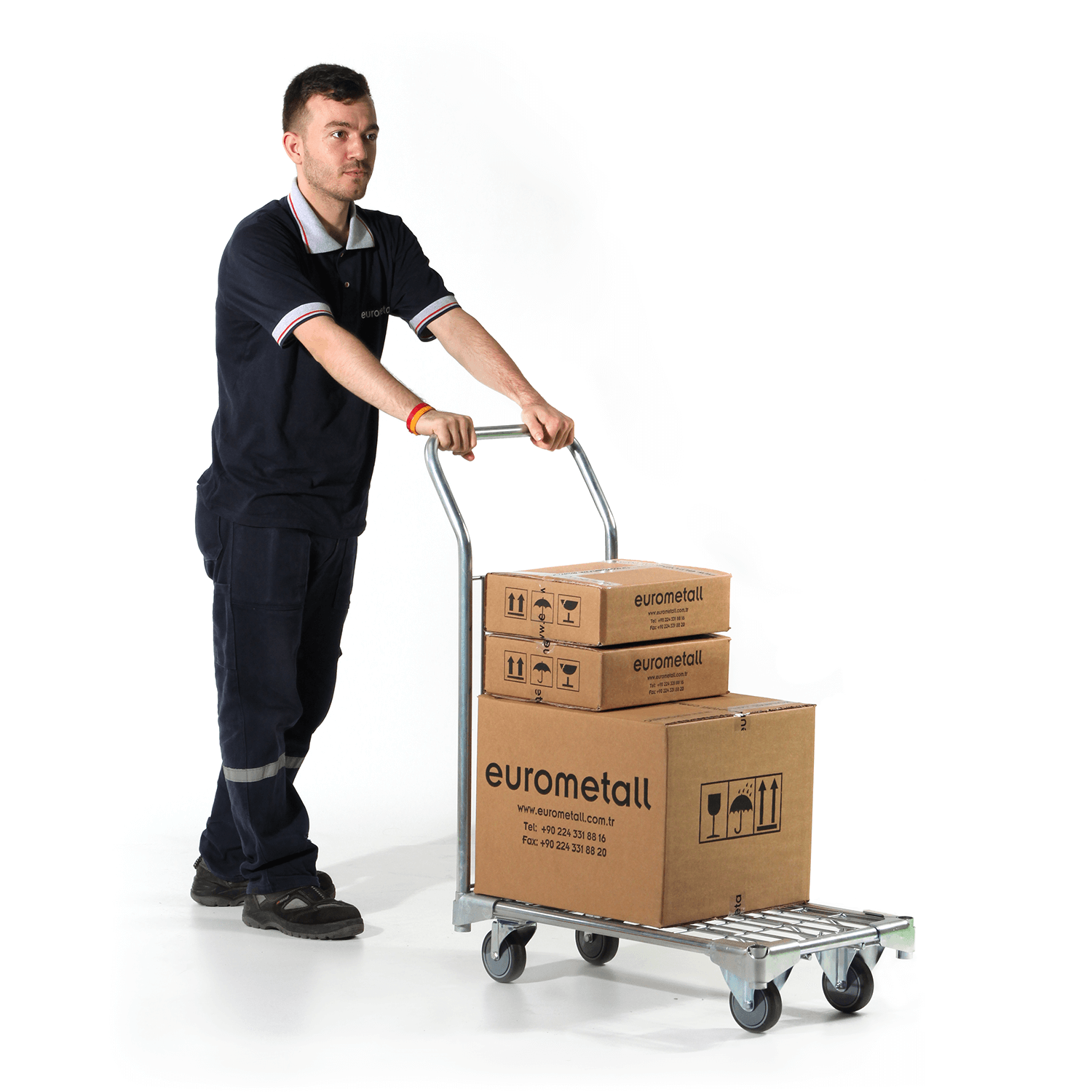 Тележка Cargo Eurocar AT2 890x450x700, грузоподъёмность 200 кг