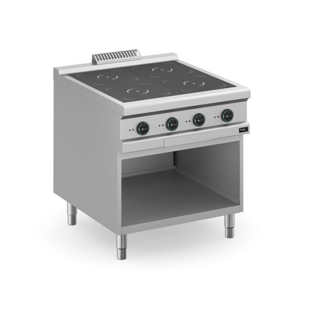 Индукционая плита, 4 конфортки, открытая  APRI-89P/PL 800x900x850mm,20 kW