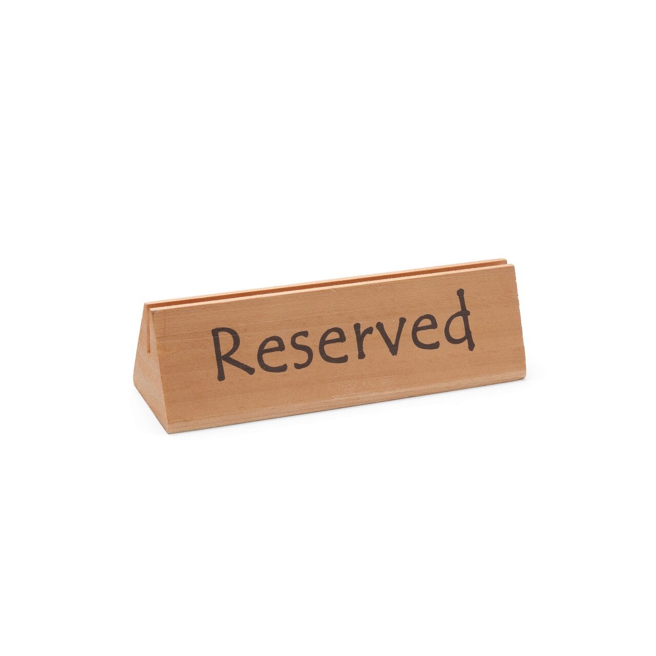 Сигнал «Reserved» настольный деревянный 152×44×44 мм