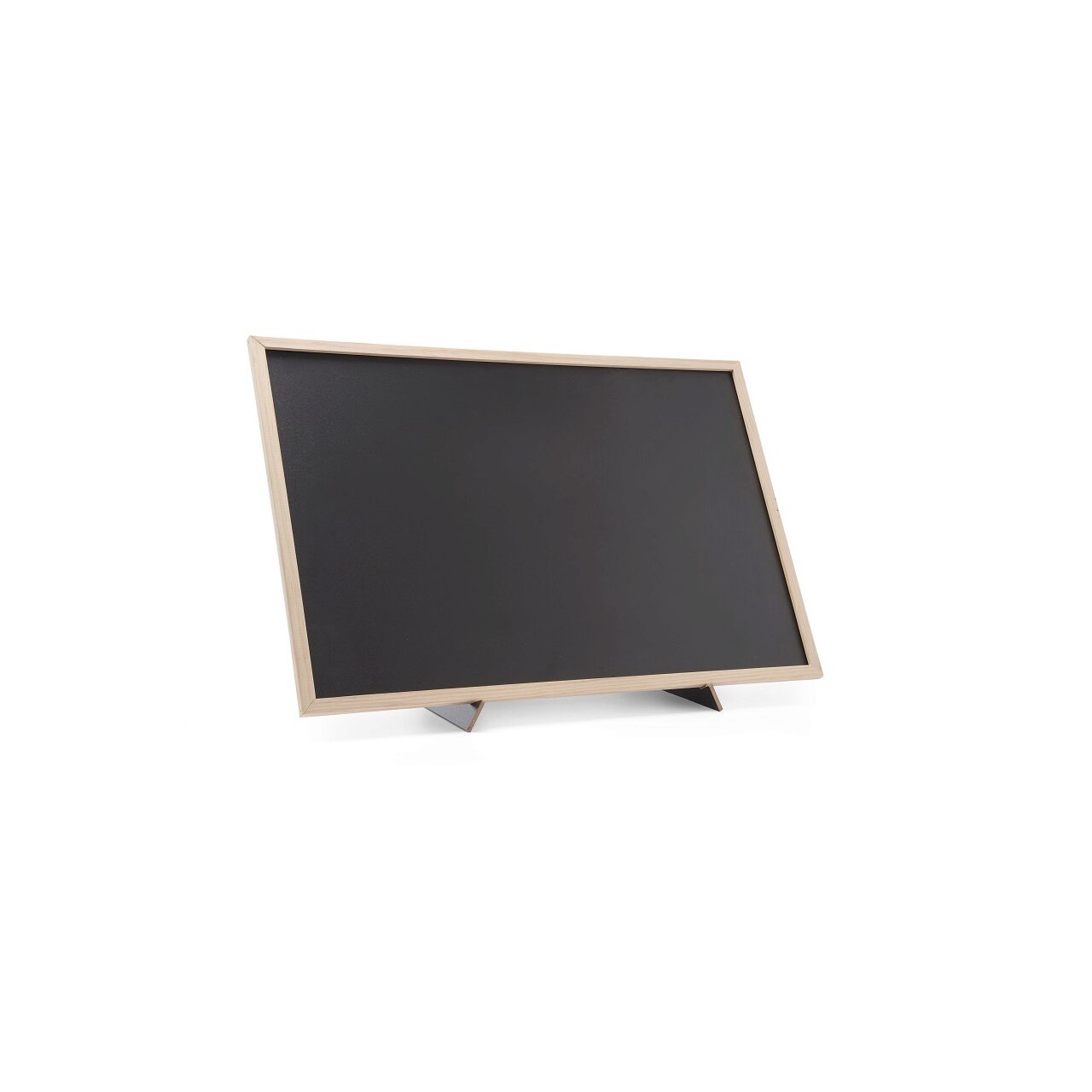 Чёрная информационная доска с подставкой и рамой из MDF, 300×400 мм