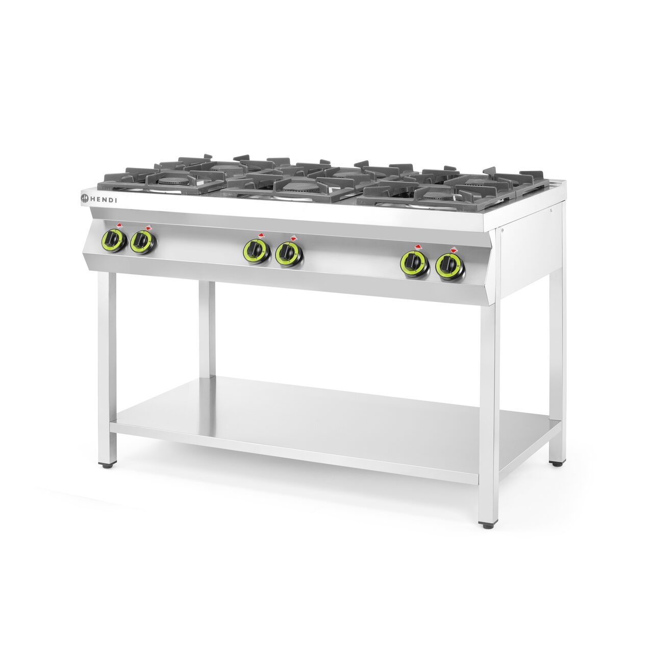 Профессиональная газовая плита Hendi Kitchen Line с 6 конфорками HENDI