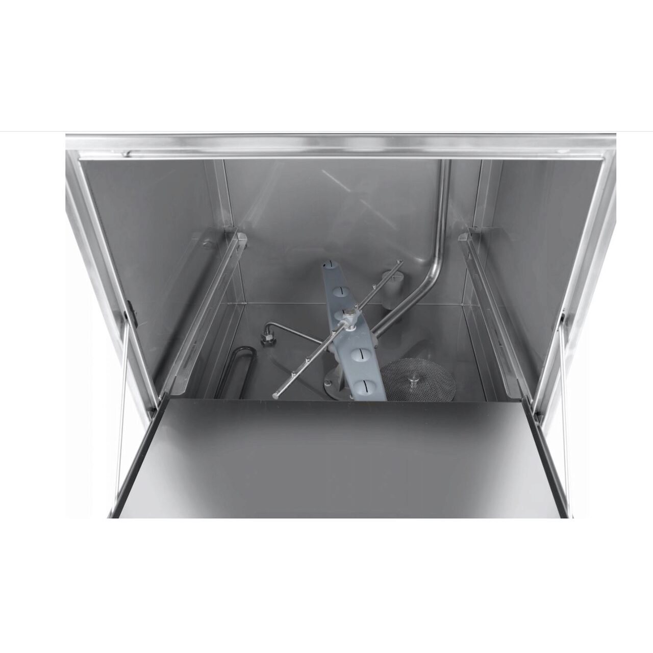 Профессиональная посудомоечная машина K 50 со сливным насосом 50 x 50, электромеханическое управление, 400 W, Hendi