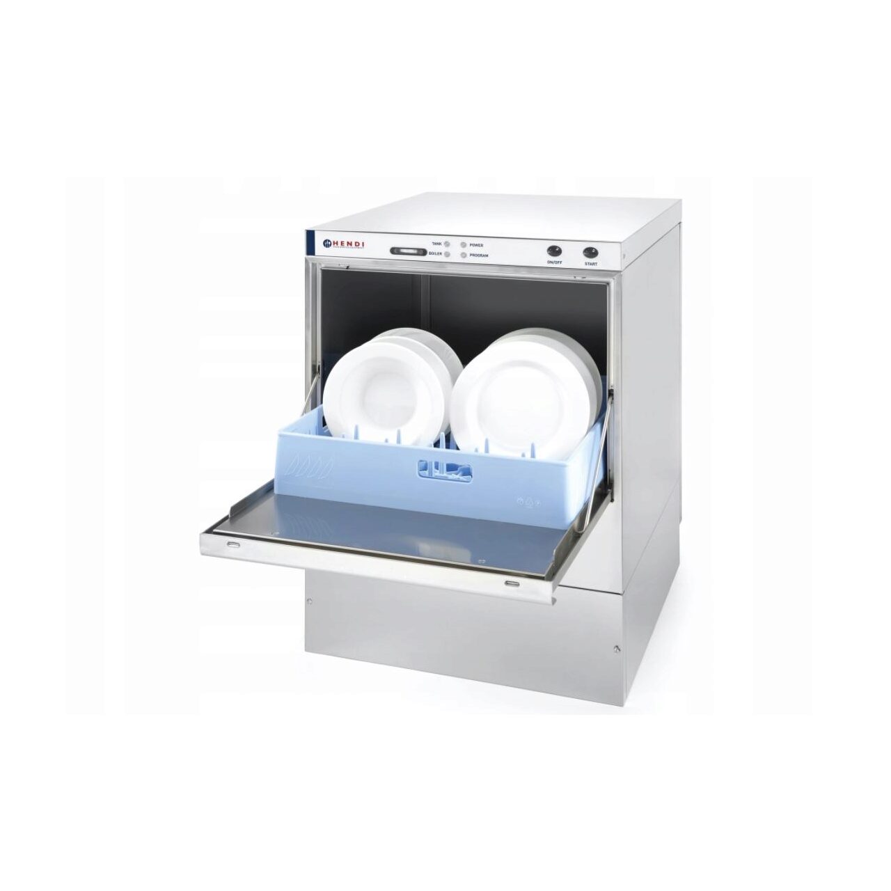 Профессиональная посудомоечная машина K 50 со сливным насосом 50 x 50, электромеханическое управление, 400 W, Hendi