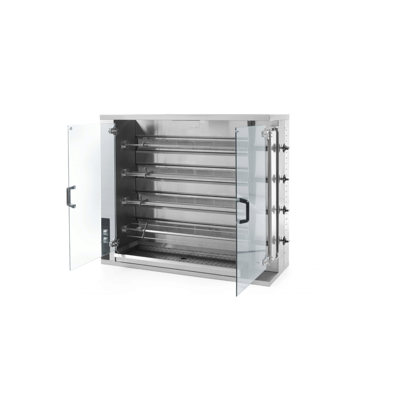 Профессиональный газовый гриль для курицы из нержавеющей стали Hendi