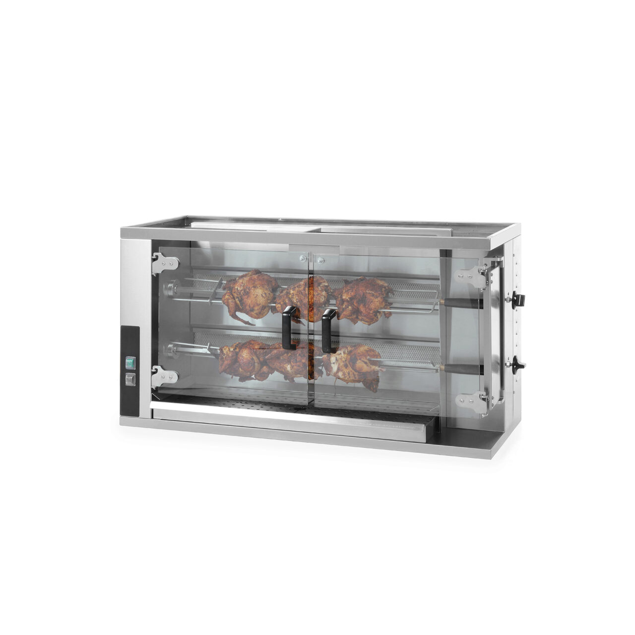 Профессиональный газовый гриль для курицы из нержавеющей стали Hendi