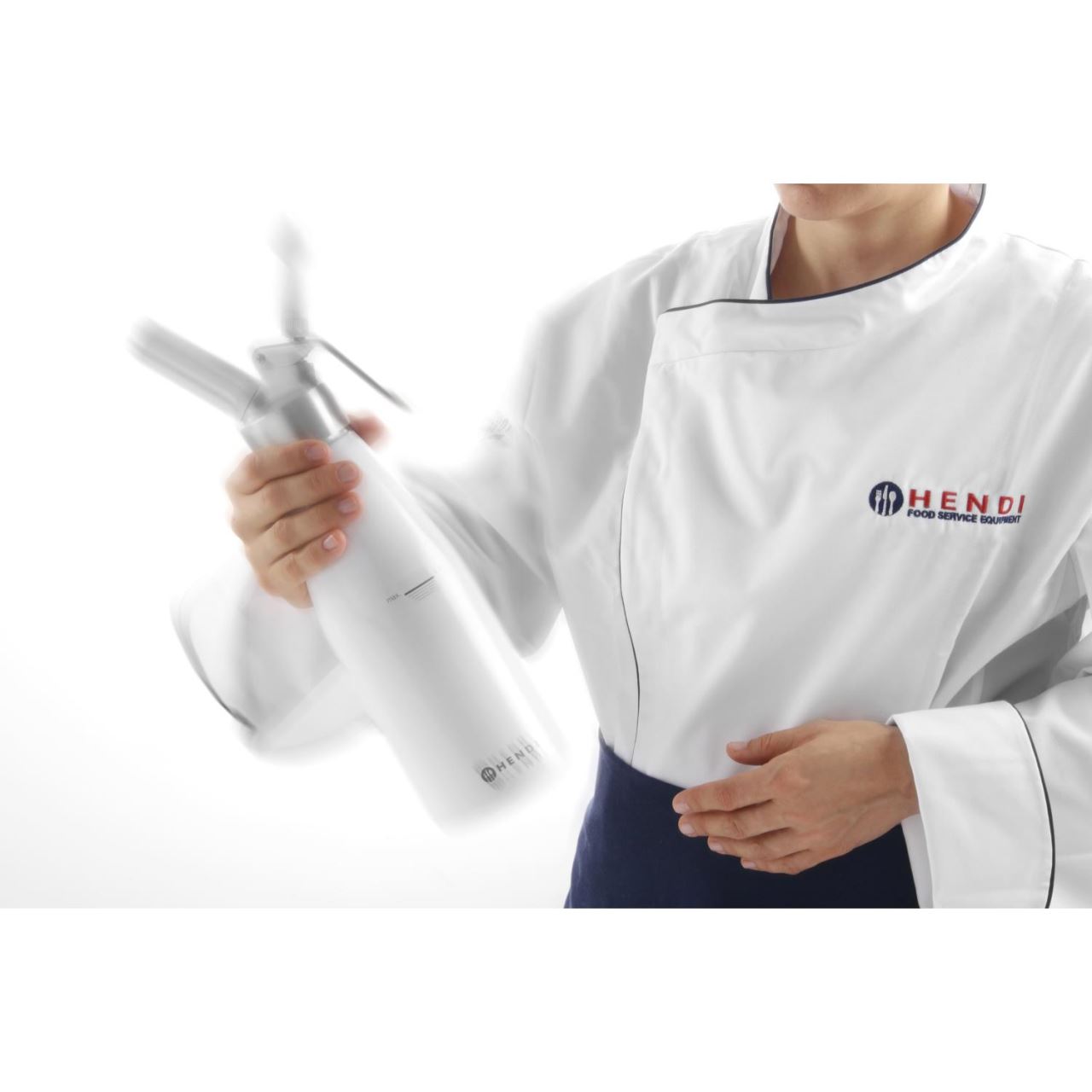 Сифон для сливок Kitchen Line, алюминиевый корпус с чёрным покрытием, 0,5 л