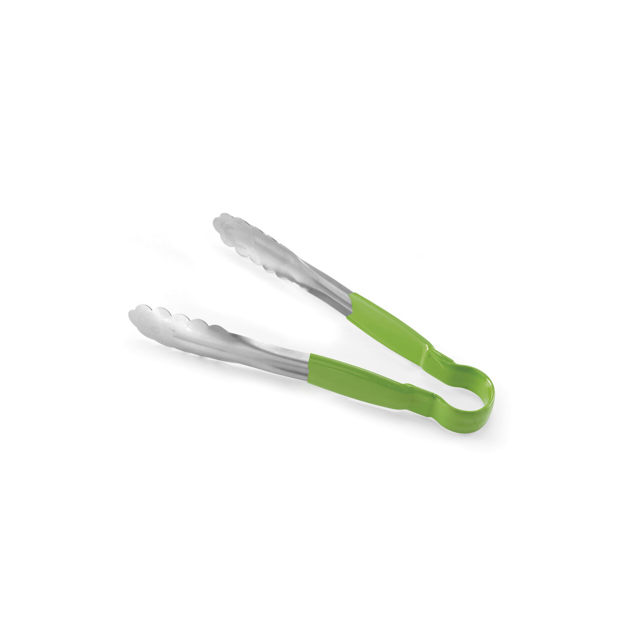 Щипцы для сервировки Hendi, HACCP, зеленые, (L)250 мм, рукоятка PVC, нержавеющая сталь