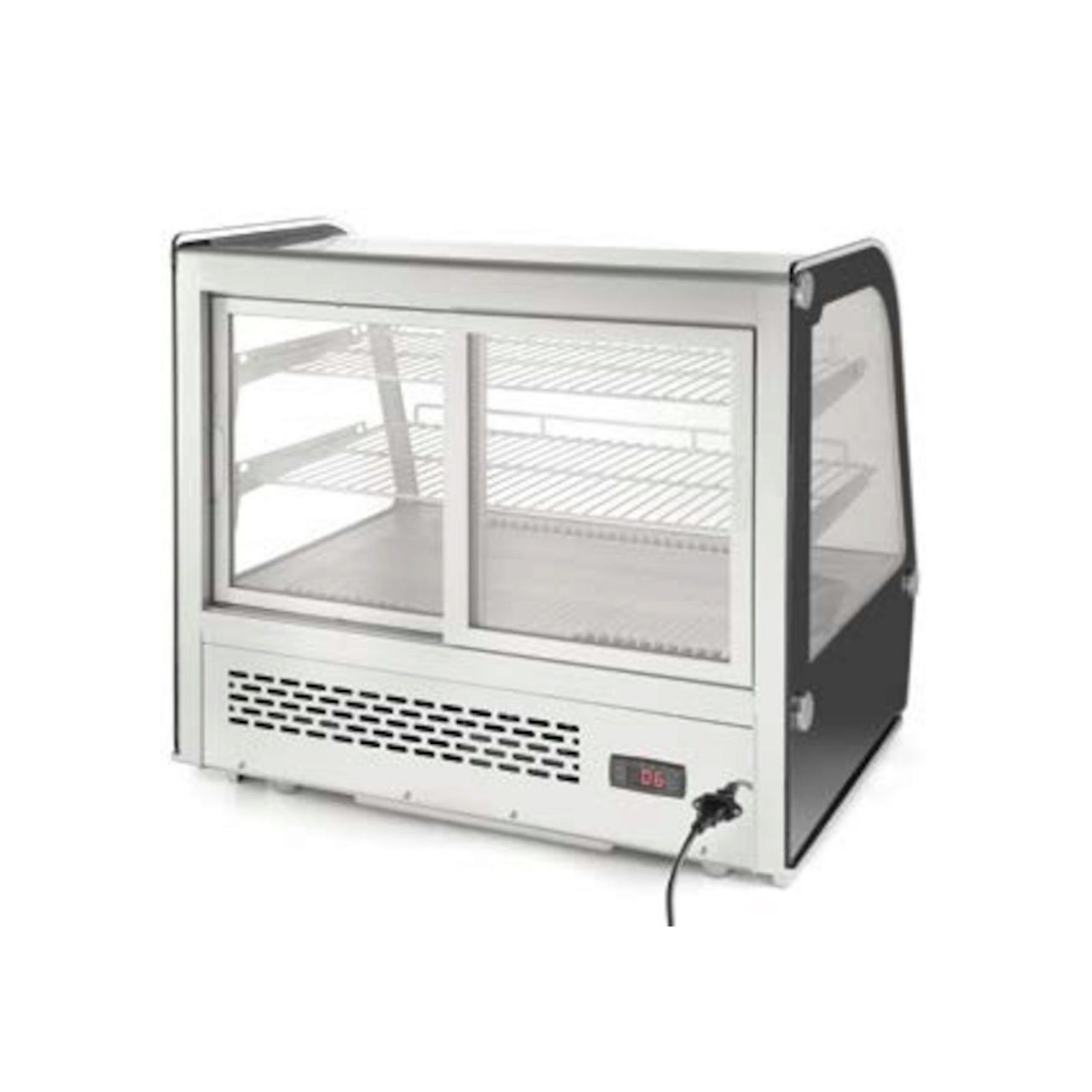 Настольные холодильные витрины с изогнутым стеклом и LED-подсветкой