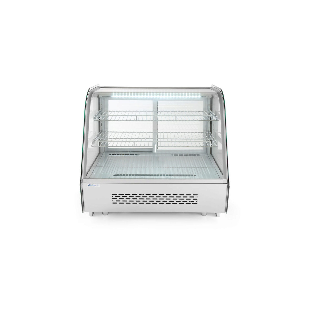Настольные холодильные витрины с изогнутым стеклом и LED-подсветкой