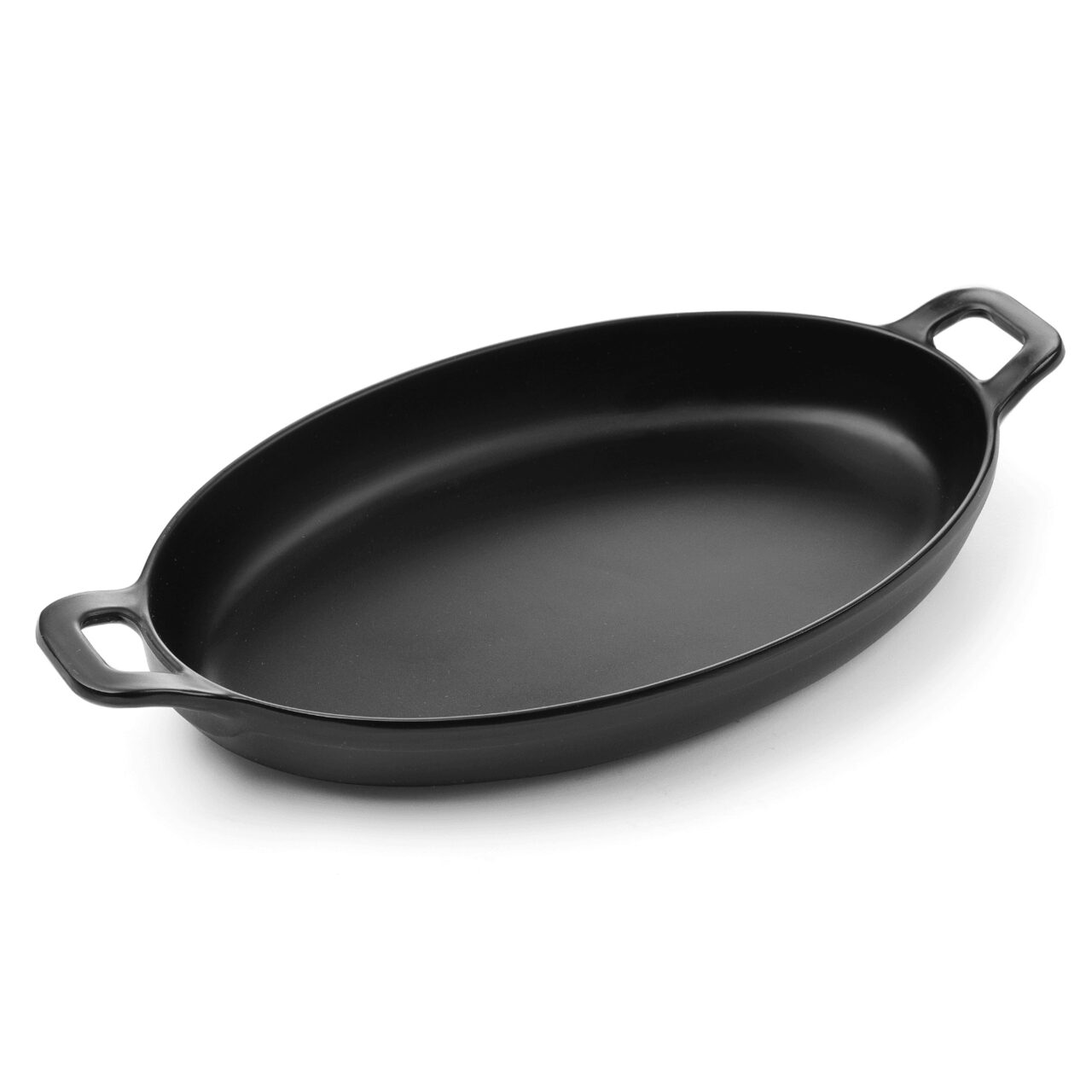 Сервировочная миска в форме мини-сковороды овальной формы с ручками, 15,5 см x 8 см x (H) 3,7 см, меламин, Hendi Little Chef