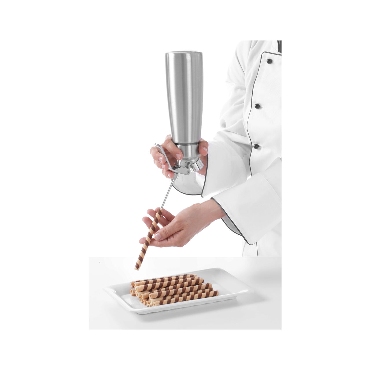 Набор из 4 насадок для декорирования и наполнения, нержавеющая сталь — Hendi