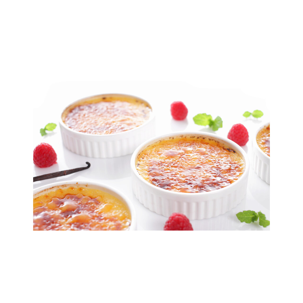 Рифлёные фарфоровые ramekin-формы для духовки до 600°C