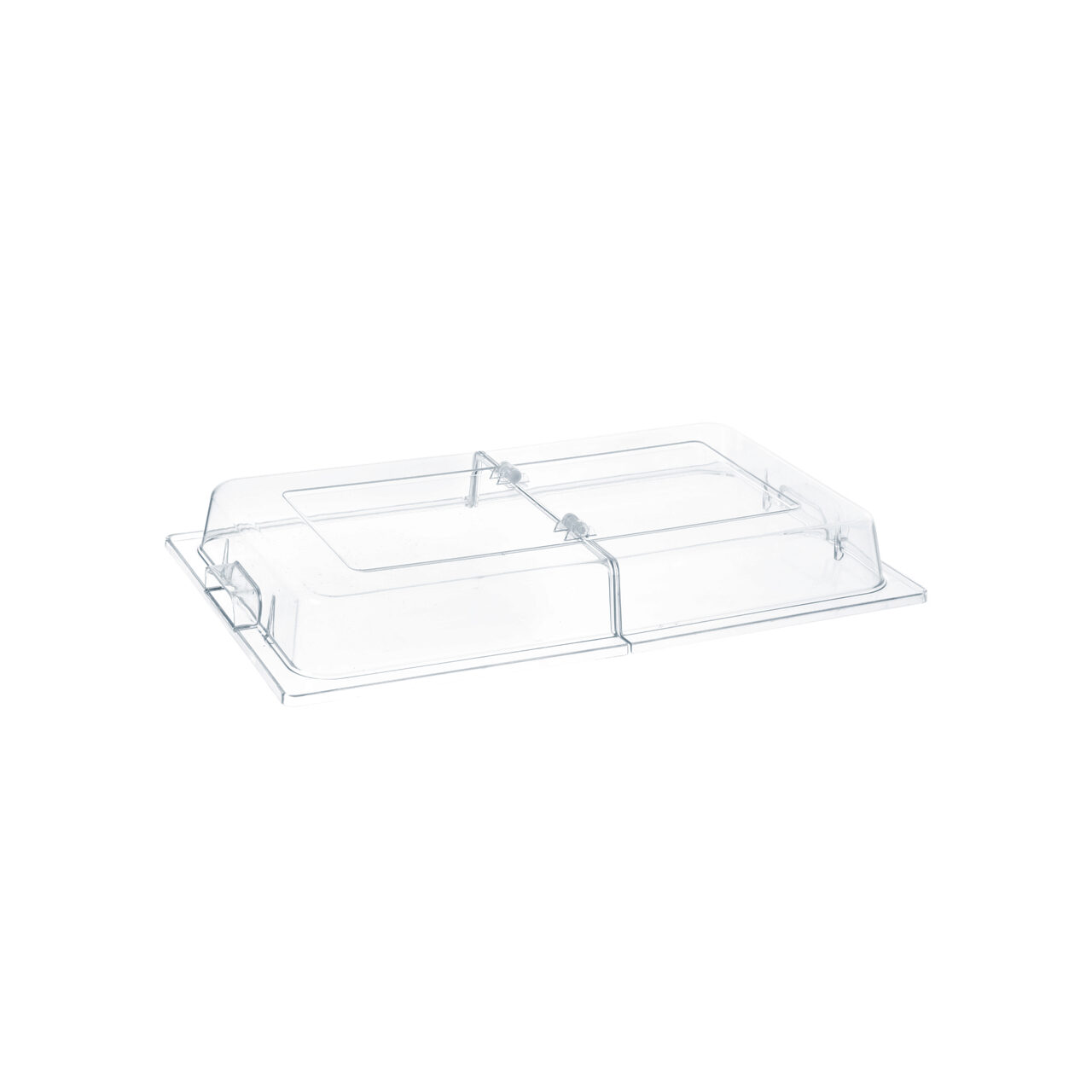 Крышка roll-top GN 1/1 из прозрачного поликарбоната, 530 × 325 × 76 мм