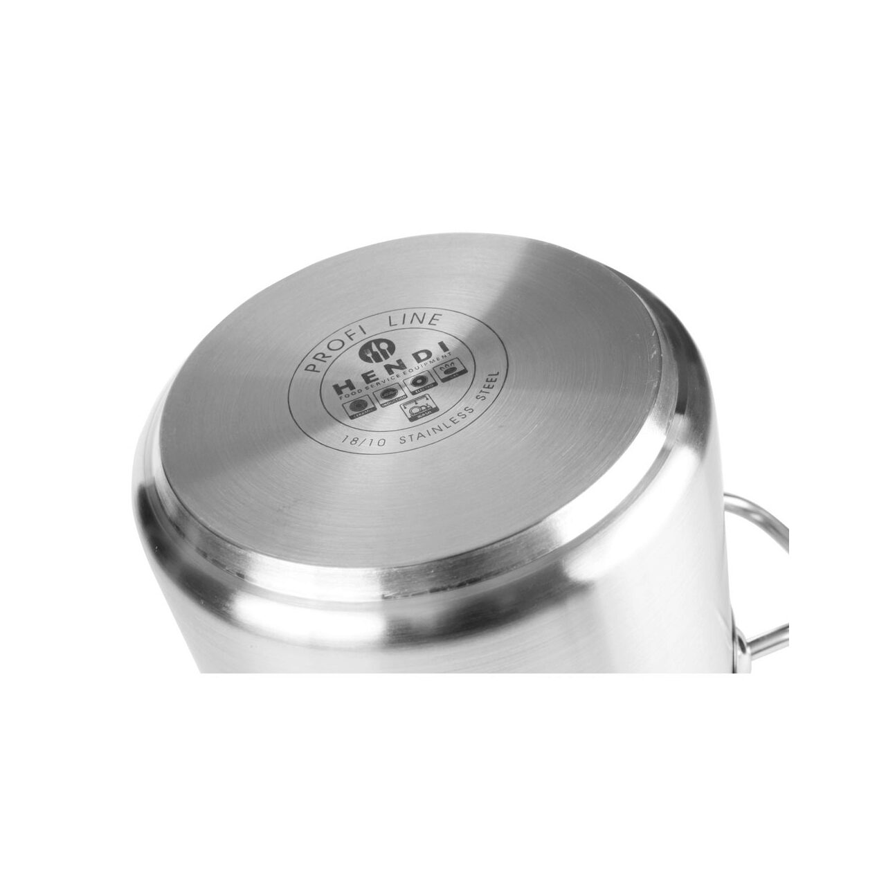 Низкая кастрюля 4,8 л Ø240 мм с крышкой из нержавеющей стали 18/10