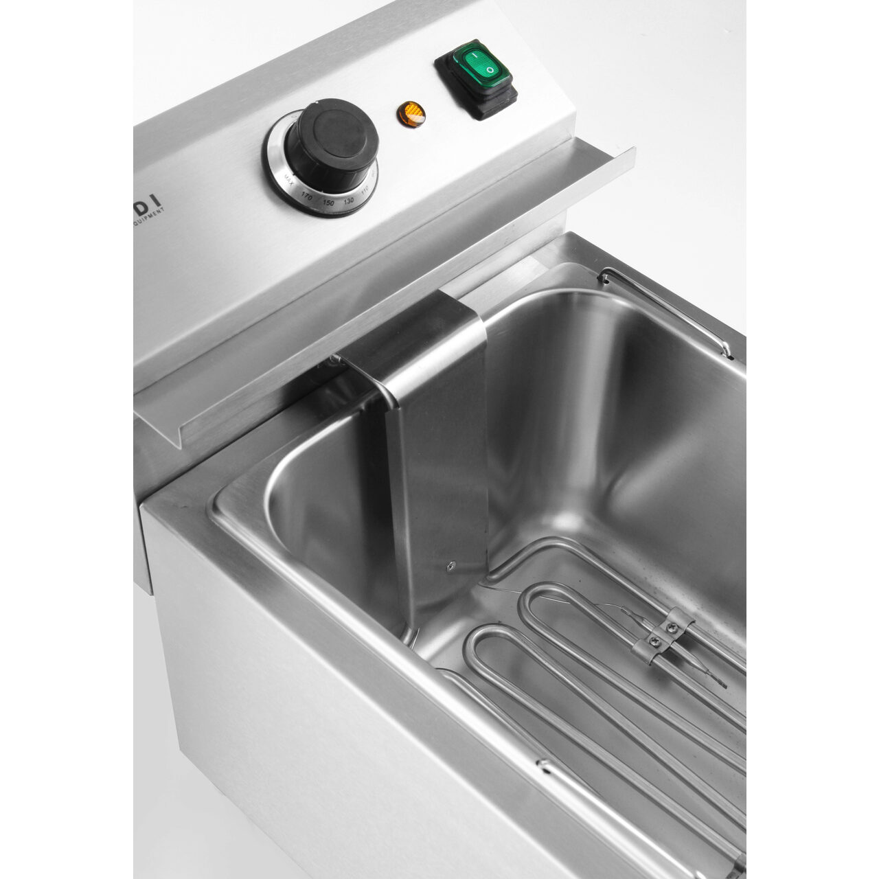 Профессиональная электрическая фритюрница Hendi Mastercook, 8 л, 3500 Вт, регулируемая температура до 195 °C