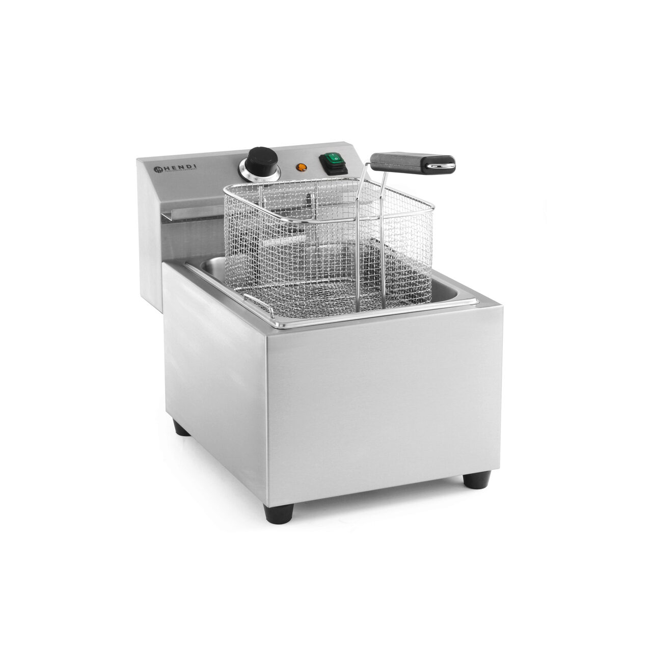 Профессиональная электрическая фритюрница Hendi Mastercook, 8 л, 3500 Вт, регулируемая температура до 195 °C