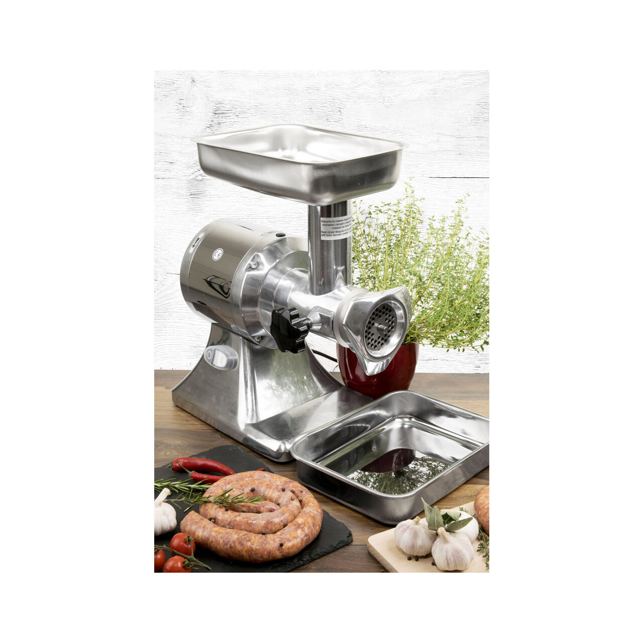 Мясорубка профессиональная Profi Line 12, 200 кг/ч, 750 Вт, нержавеющая сталь, 370×220×440 мм