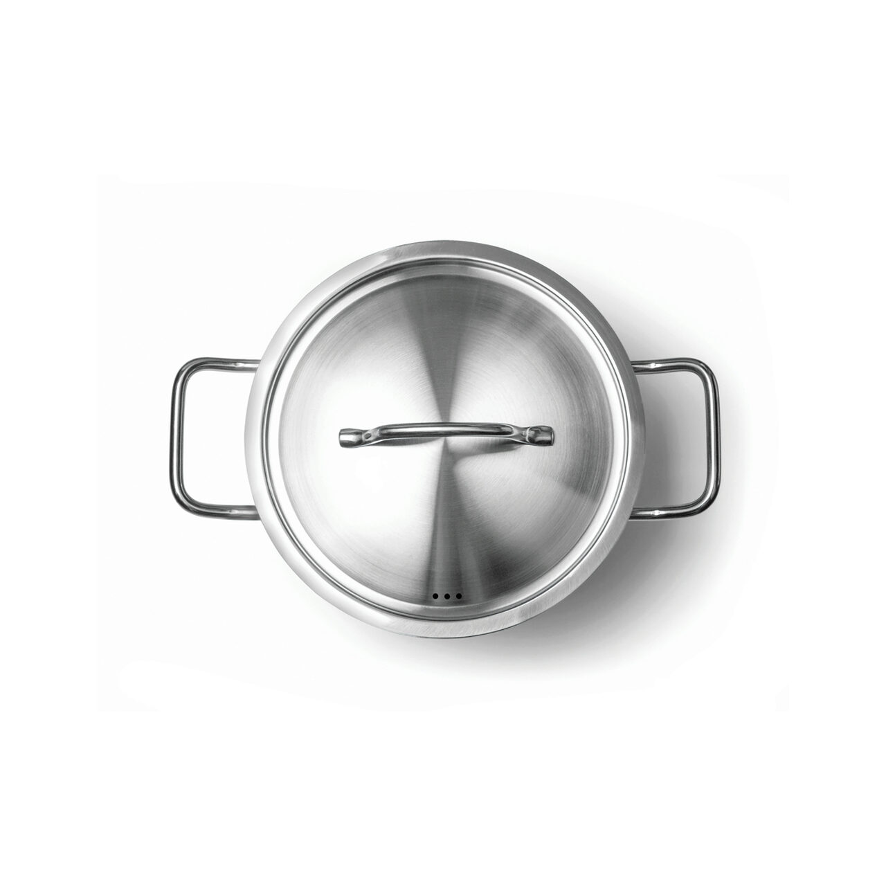 Низкая кастрюля 4,8 л Ø240 мм с крышкой из нержавеющей стали 18/10