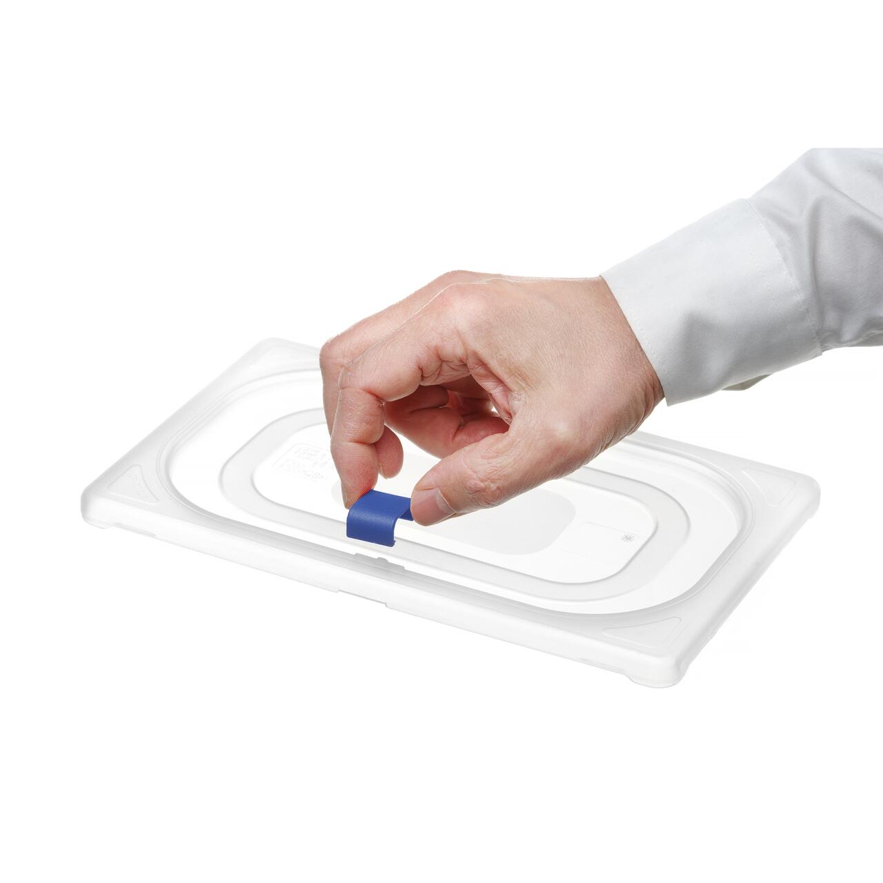 Клипсы HACCP для крышек PP GN-контейнеров, красные, 12 шт.