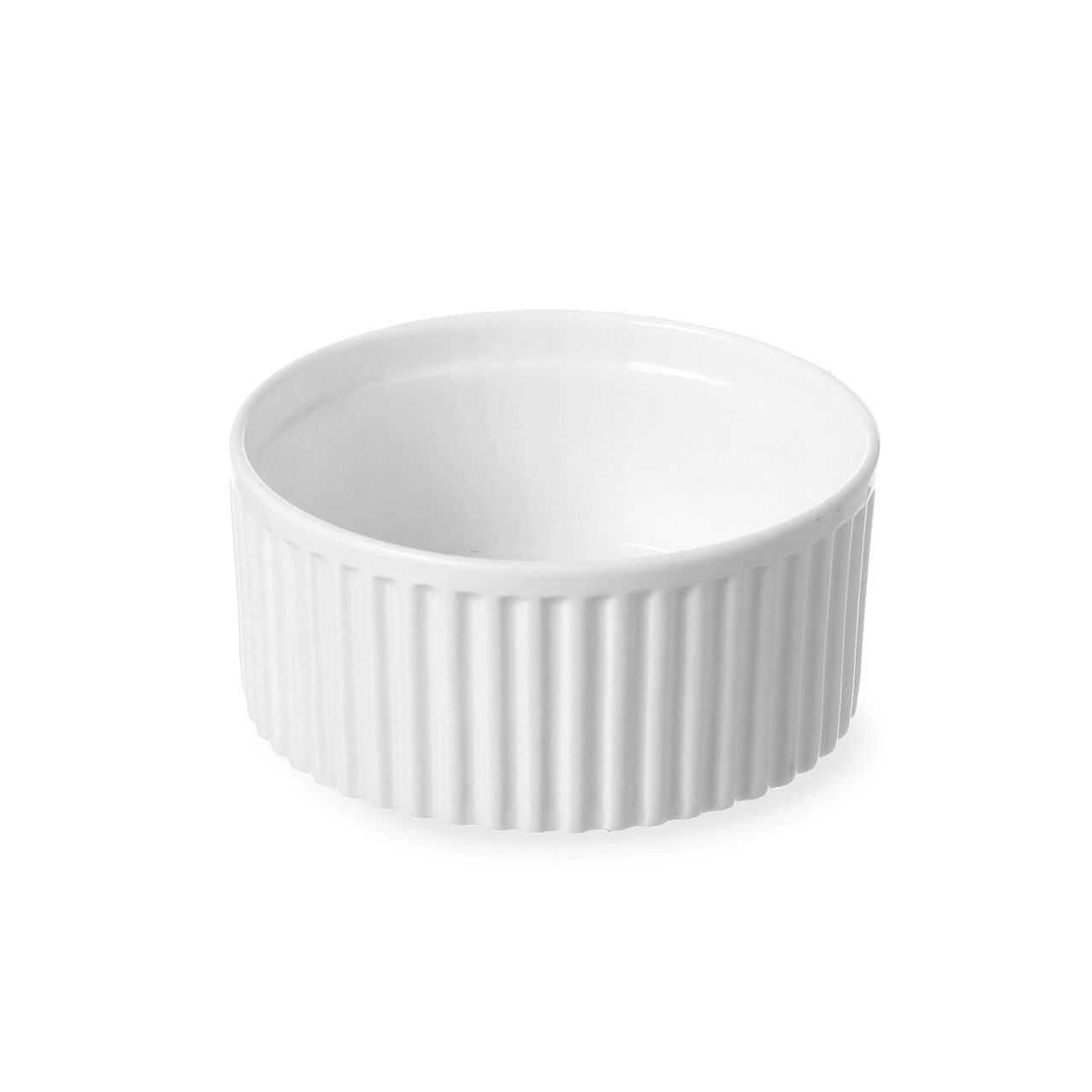 Рифлёные фарфоровые ramekin-формы для духовки до 600°C