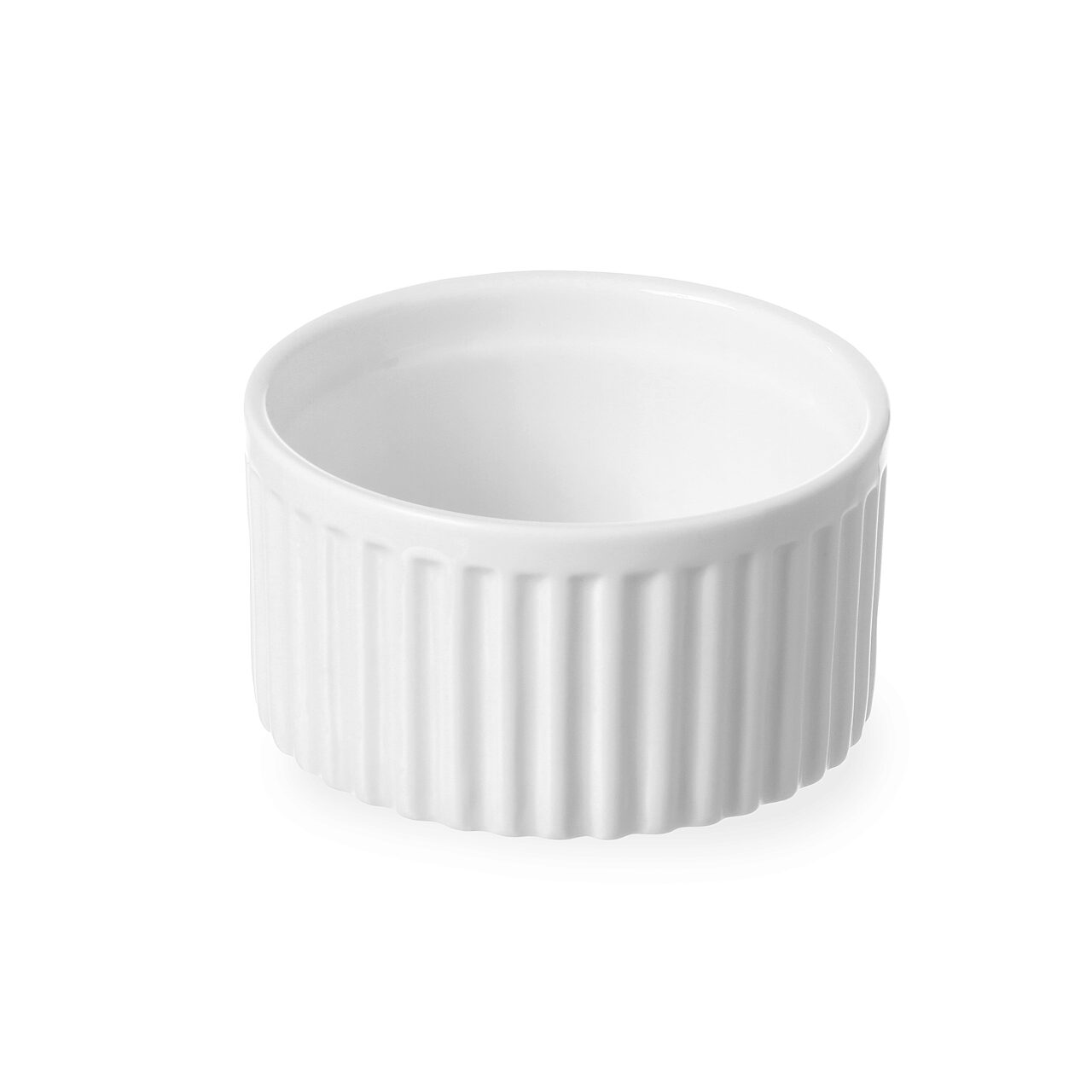 Рифлёные фарфоровые ramekin-формы для духовки до 600°C