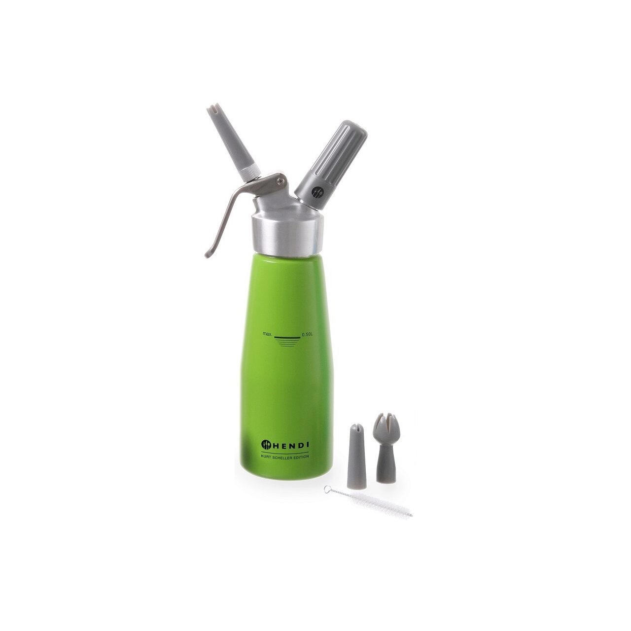 Серо-коричневый (taupe) сифон для сливок 0,5 л Ø80×260 мм Kitchen Line — HENDI