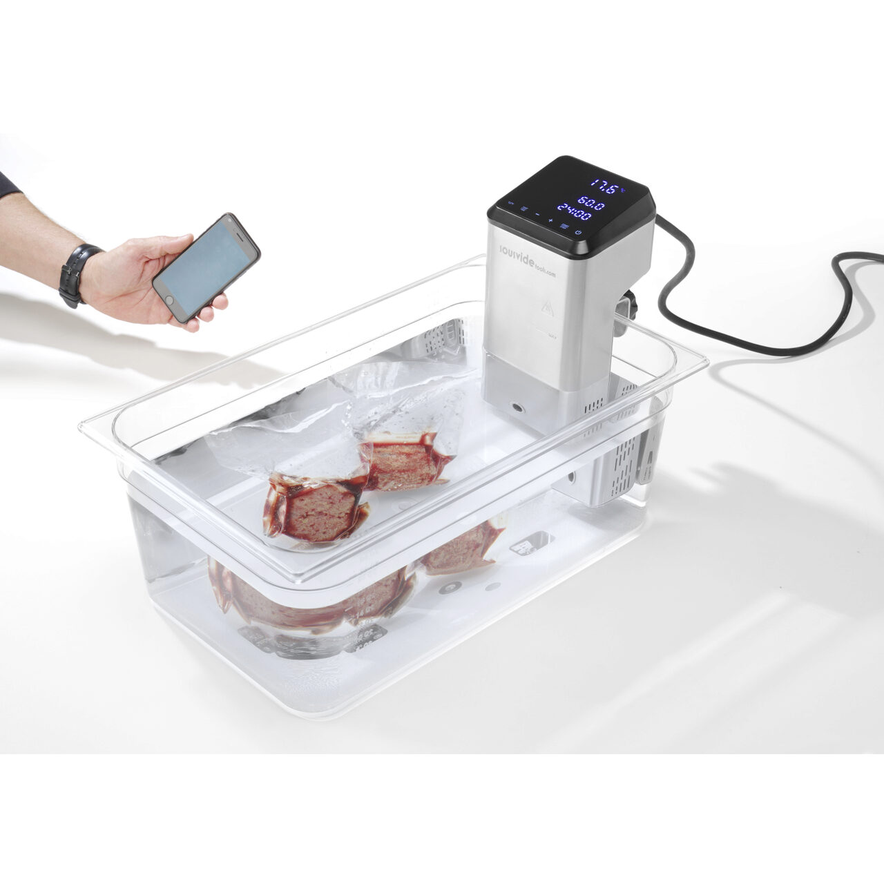 Термостатический циркулятор sous vide 2200 Вт, 80 л, iVide Plus