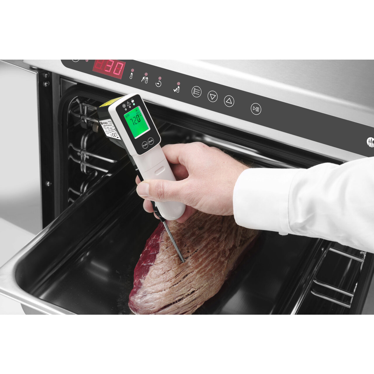 Инфракрасный термометр с откидным зондом HACCP