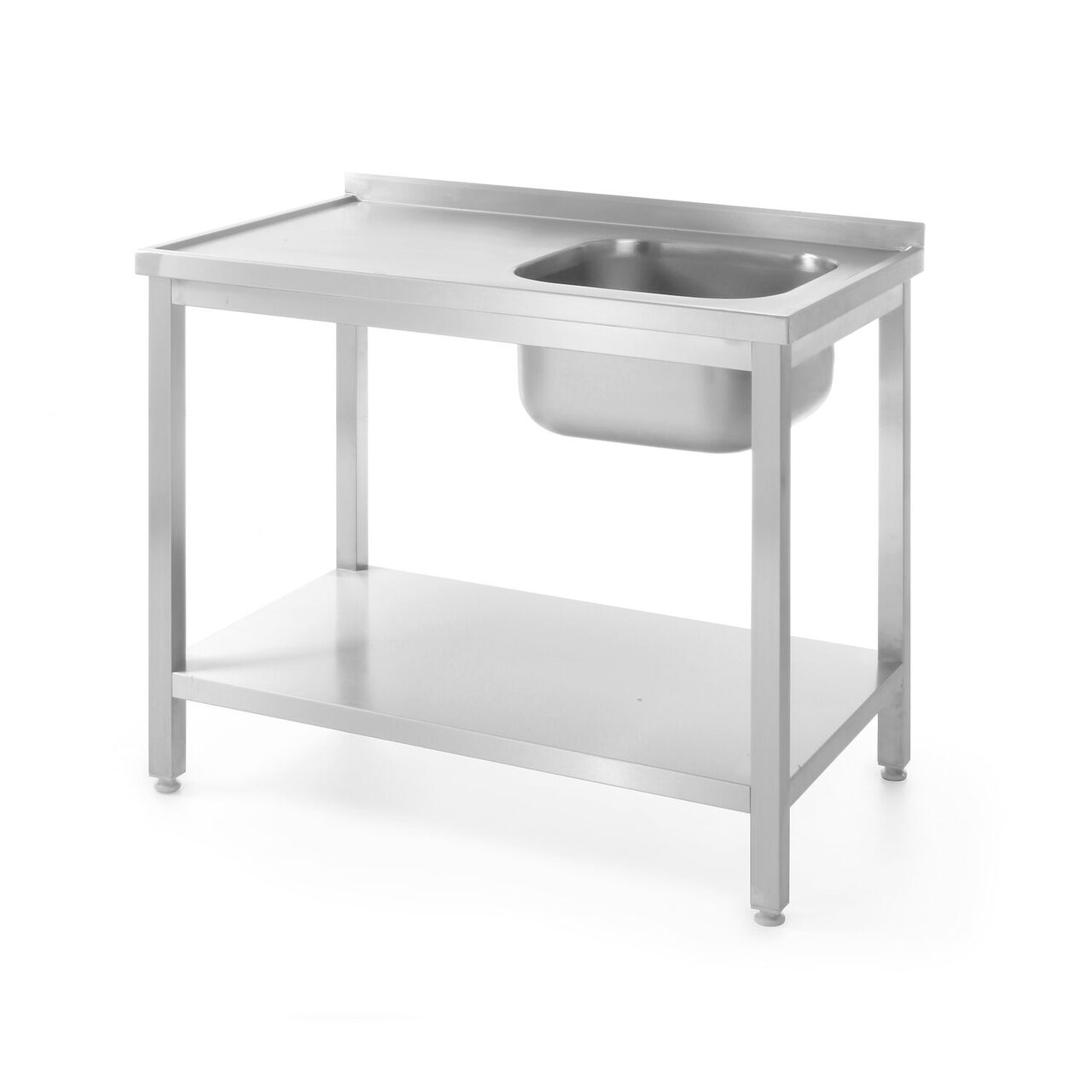 Мойка с полкой, Kitchen Line, левая сторона, 800x600x(H)850мм