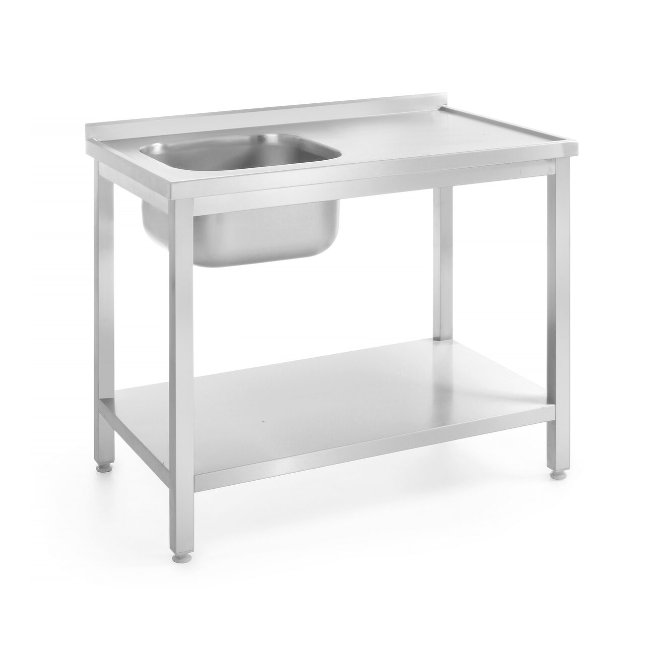 Мойка с полкой, Kitchen Line, левая сторона, 800x600x(H)850мм