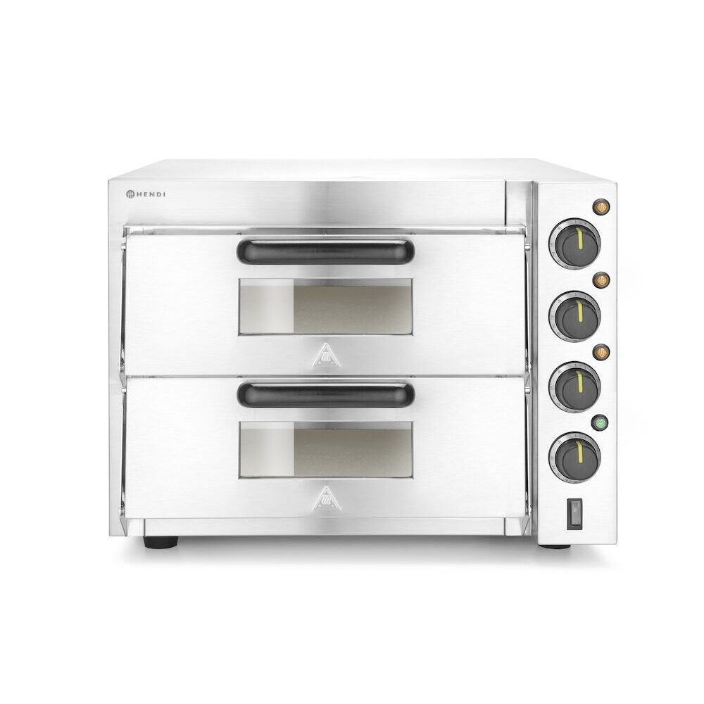 Печь для пиццы на 2 камеры, размеры камеры: 580x560x(H)435мм