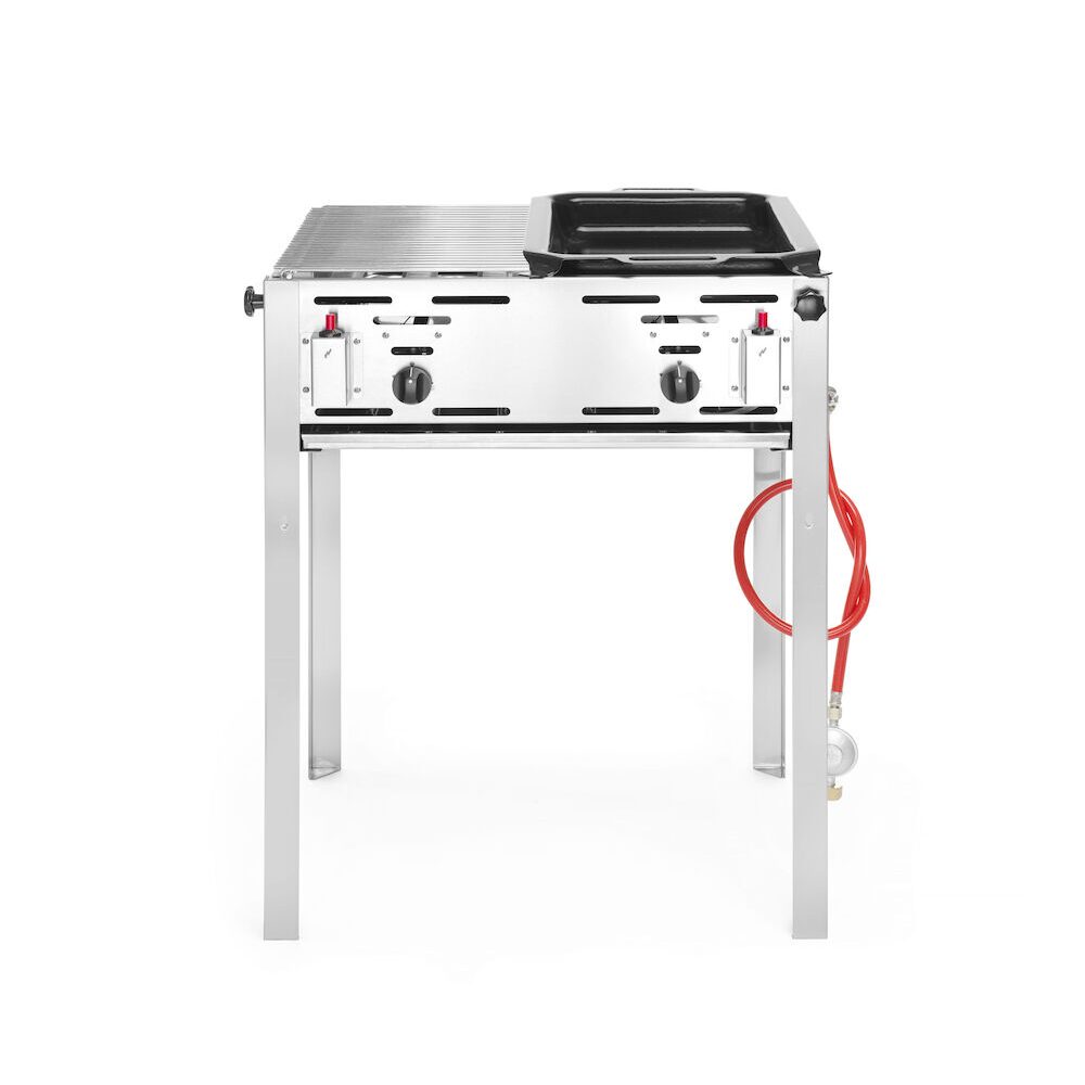 Газовый гриль Roast-Master Maxi 50/50, комбинированная поверхность, 850 × 675 × 600 мм