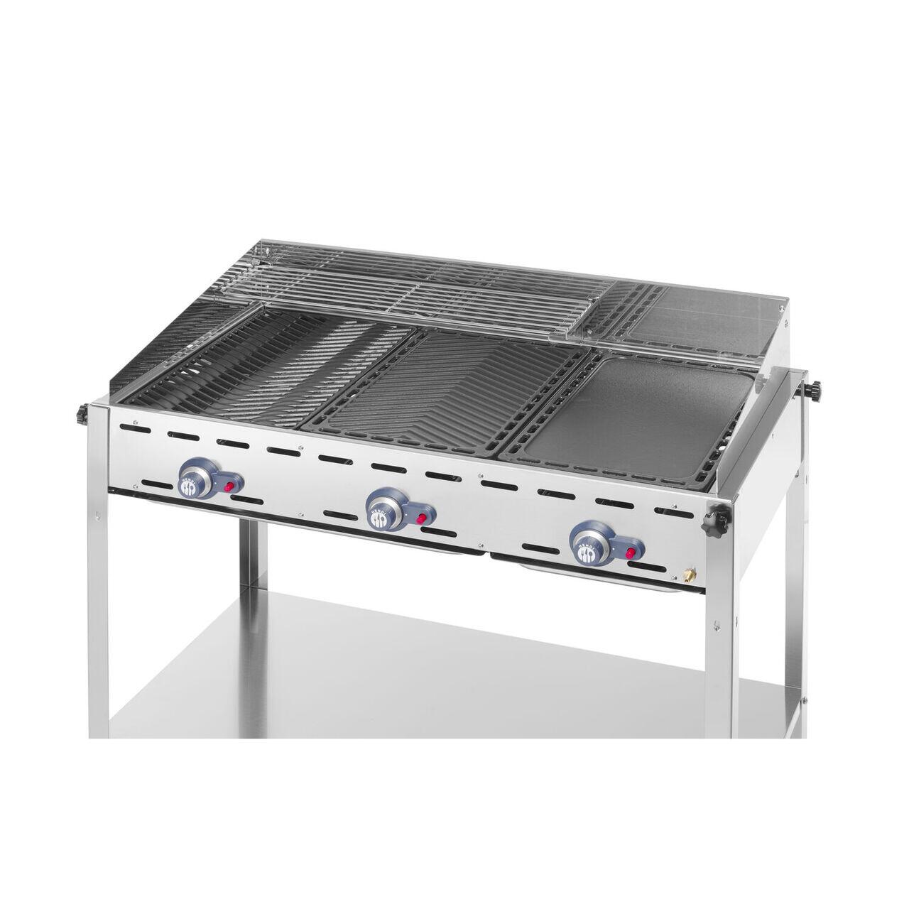 Газовый гриль Green Fire с 3 горелками, 17,4 kW, 1078 × 612 × 825 мм
