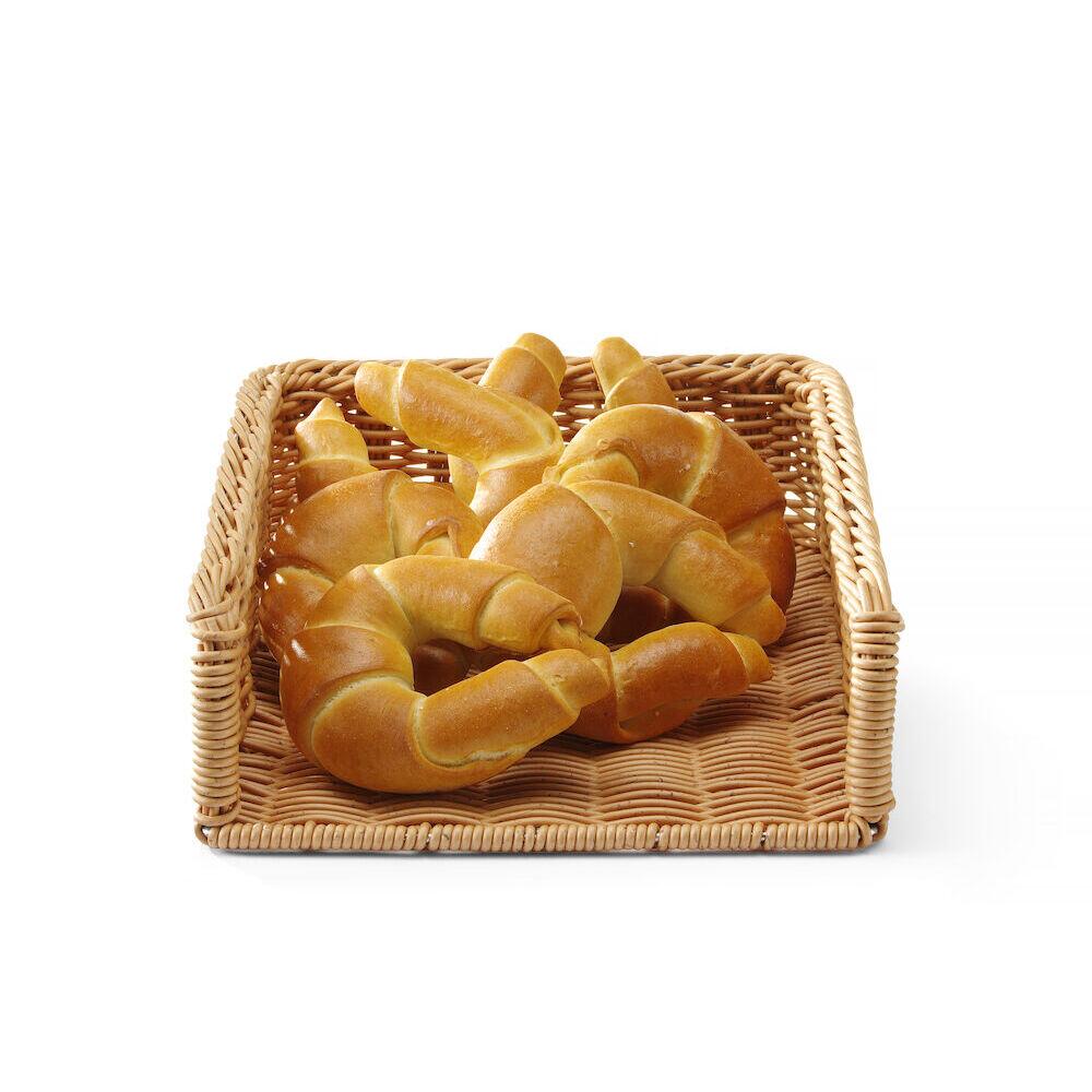 Прямоугольная экспозиционная корзина для хлеба из полиротанга, 295×395×H105 мм