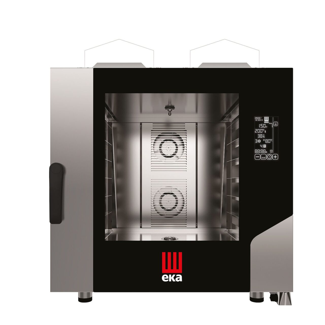 Электрическая пароконвекционная печь Millennial Black Mask Bakery, 16×600×400 мм Tecnoeka, 400V/31000W, 930×1035×(H)1900 мм