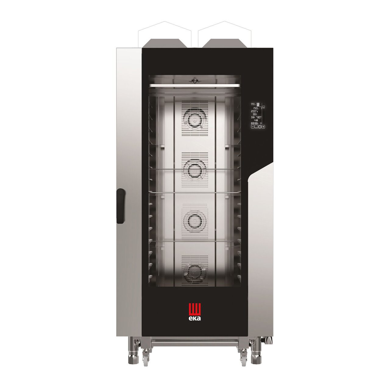 Электрическая пароконвекционная печь Millennial Black Mask Bakery, 16×600×400 мм Tecnoeka, 400V/31000W, 930×1035×(H)1900 мм