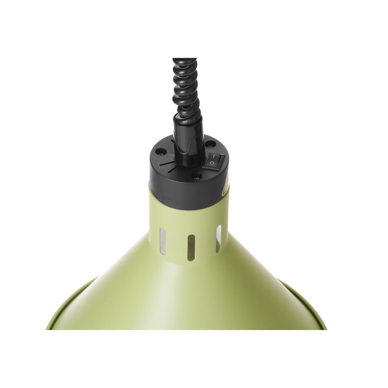 Коническая тепловая лампа, серебристая ø275x(H)250 мм, 230V, 250W