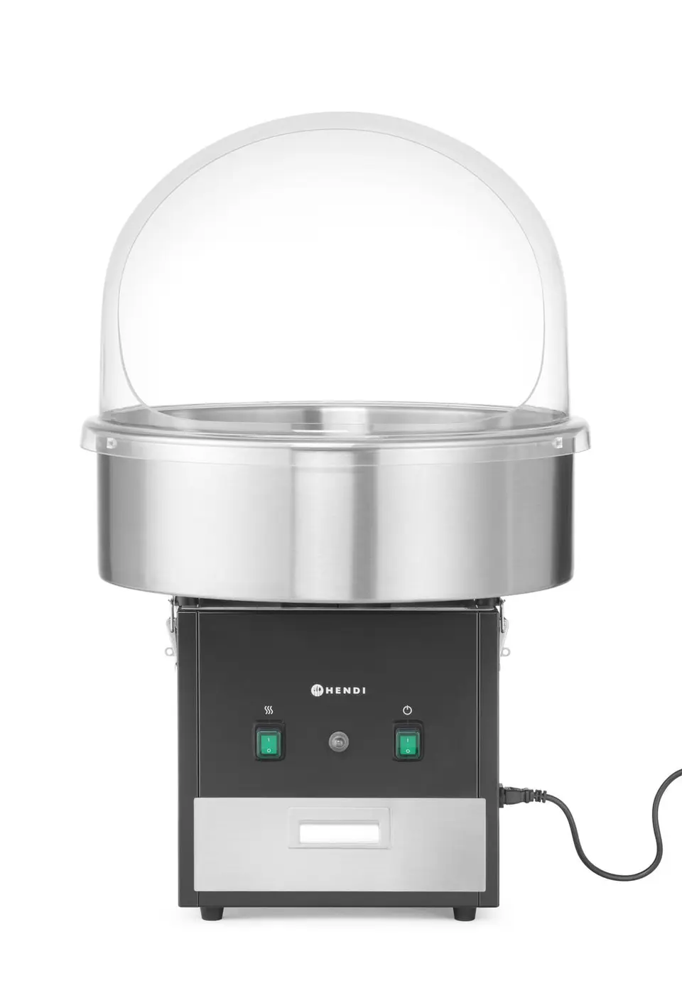 Аппарат для сахарной ваты с чашей из нержавеющей стали, настольный