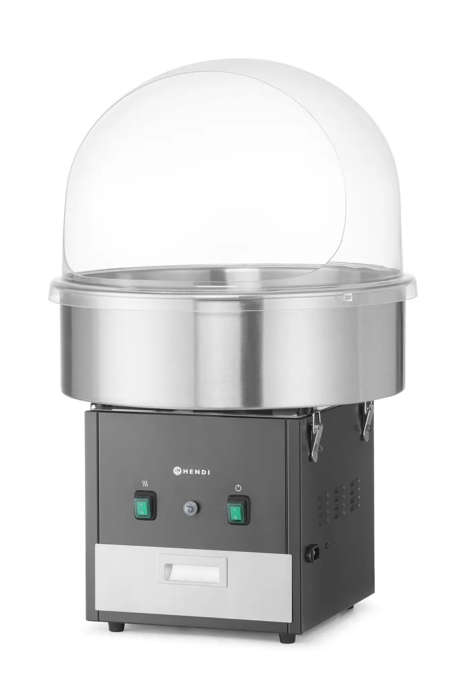 Аппарат для сахарной ваты с чашей из нержавеющей стали, настольный