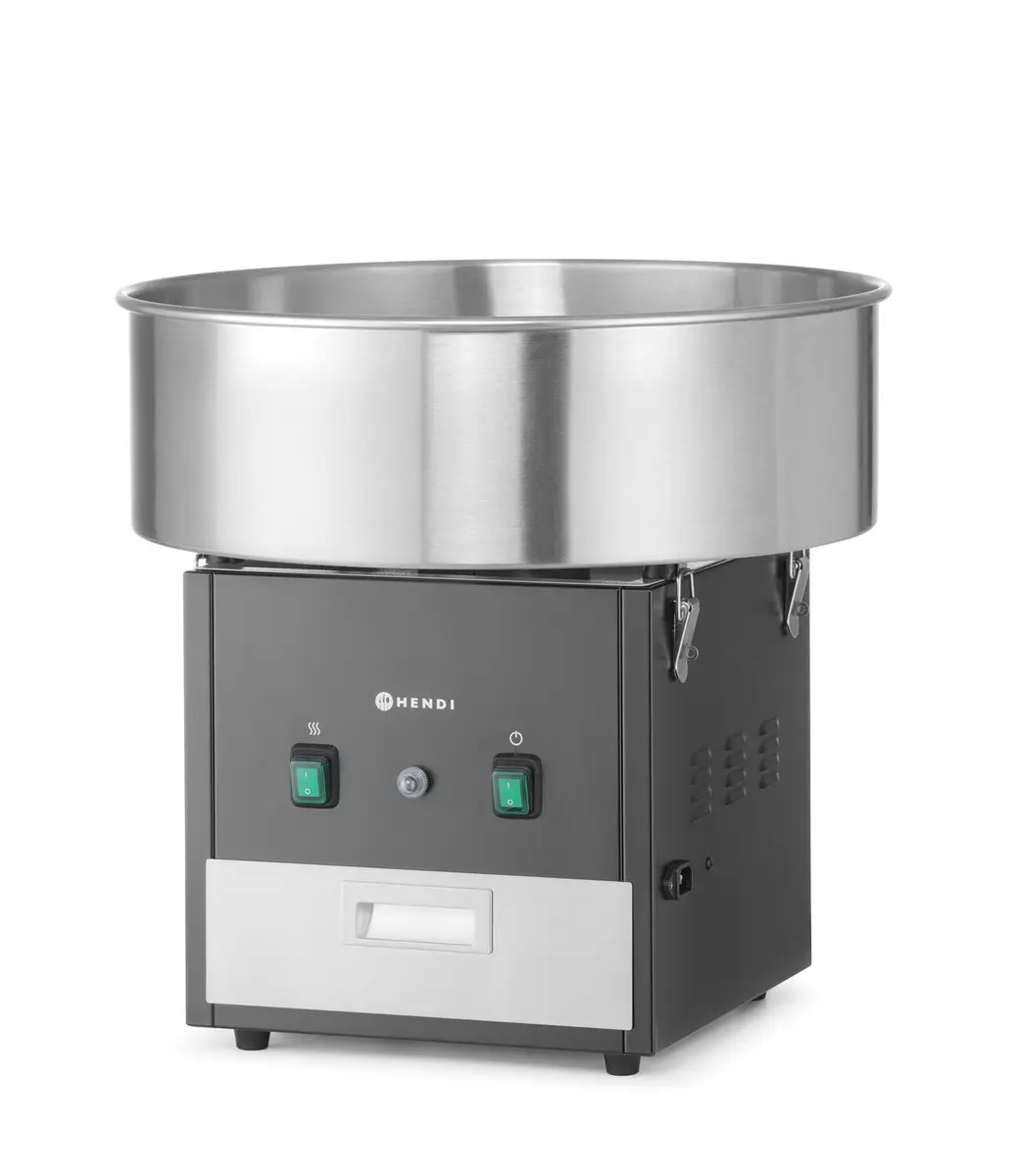 Аппарат для сахарной ваты с чашей из нержавеющей стали, настольный