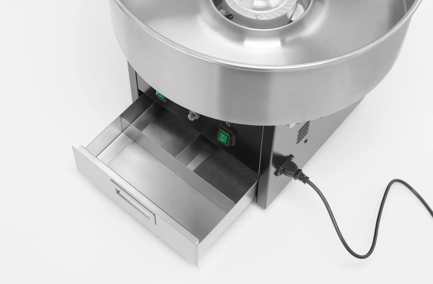 Аппарат для сахарной ваты с чашей из нержавеющей стали, настольный