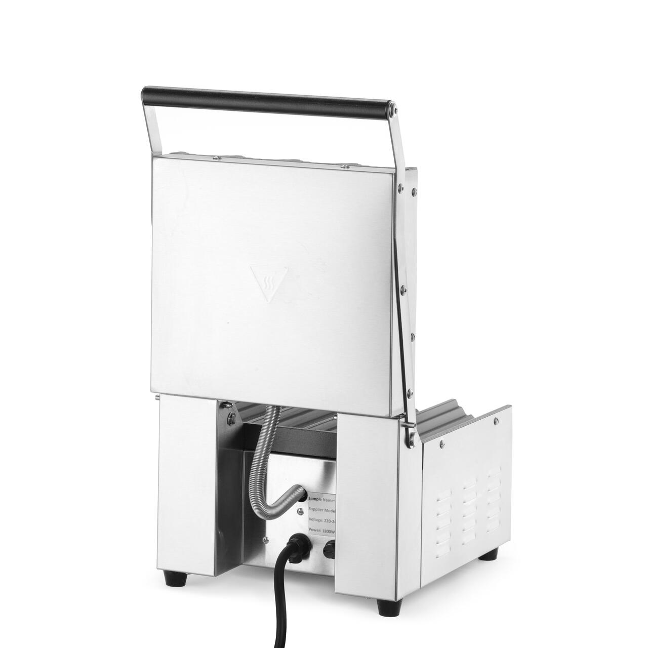 Контактный гриль для хот-догов и роллов 220-240V/1800W, 385x285x(H)254мм